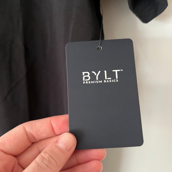 NWT BYLT Drop Cut Lux T-Shirt Black Men's Size XL - Picture 4 of 10